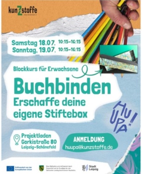 HuUpA! Schönefeld – Tag 1: Buchbinden > Stiftebox